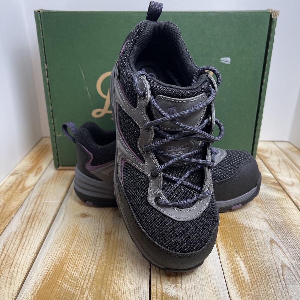 Danner Shoes Springfield Low ESD 3" Womens 6 M Black Gray Composite Toe Work NEW